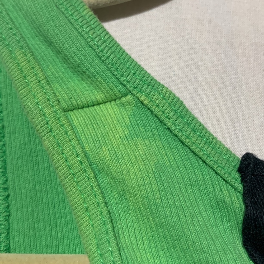 Y2K Folter Green Statue of Liberty Graphic Lace Up Back Tank Top - Picture 6 of 7
